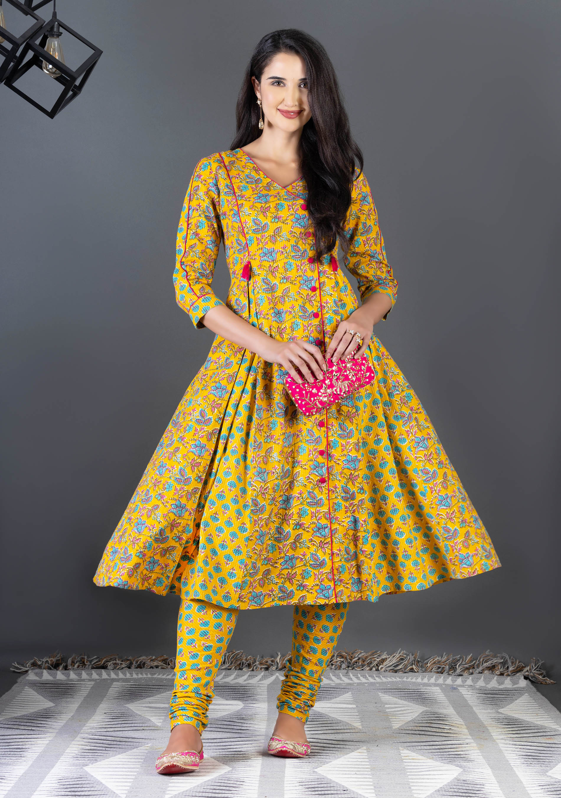 Flared churidar kurta dress hotsell