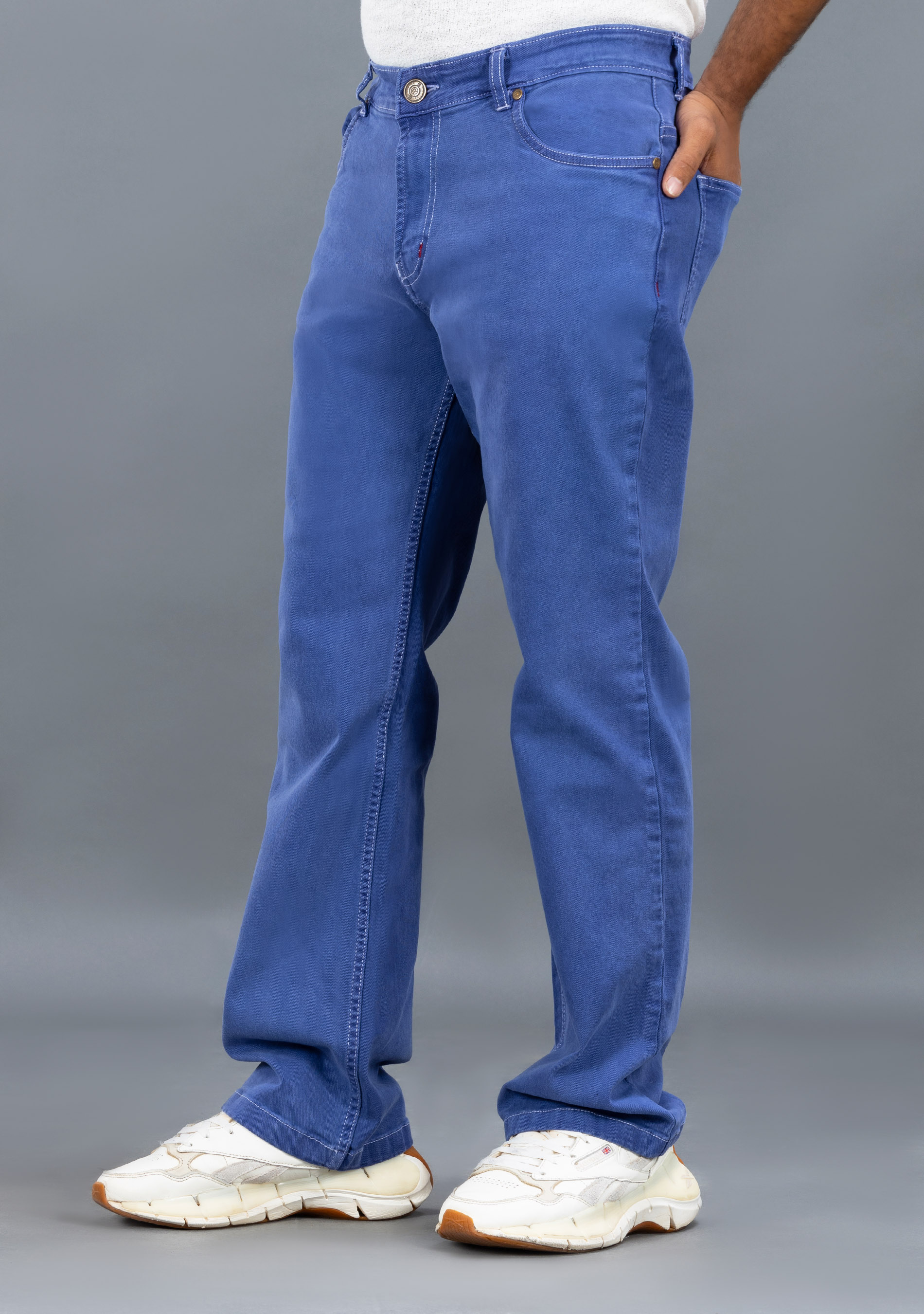 Blue Regular Fit Rhysley Men's Jeans - Buy Online at Best Price | Mehar