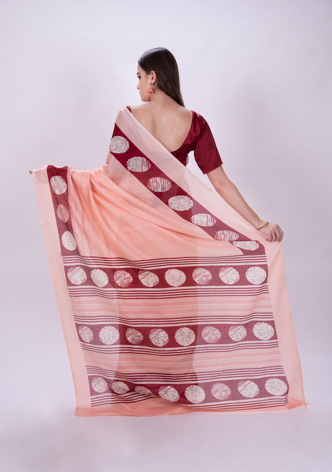 Printed Linen Saree