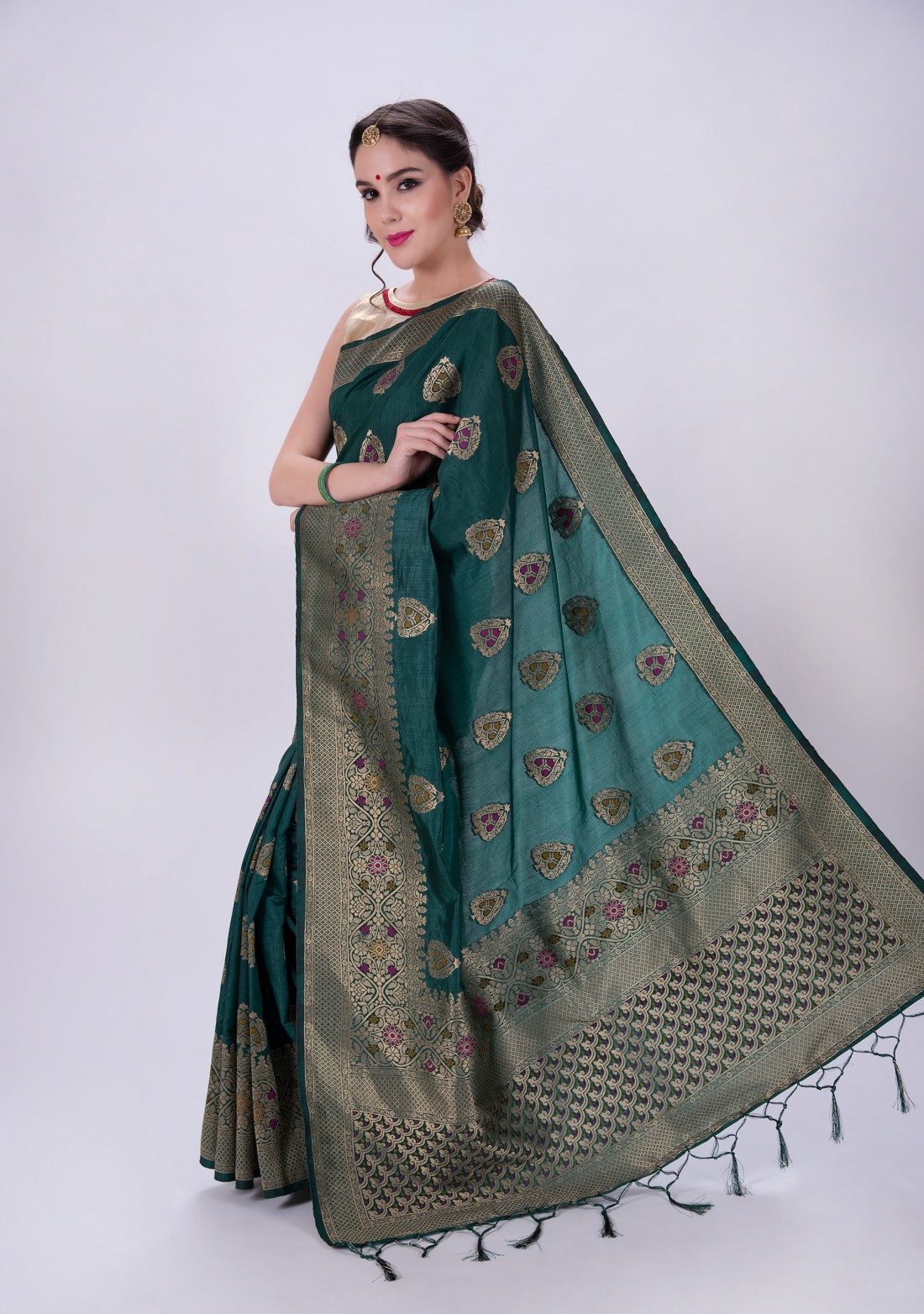 A Bold and Heavy Woven Silk Saree