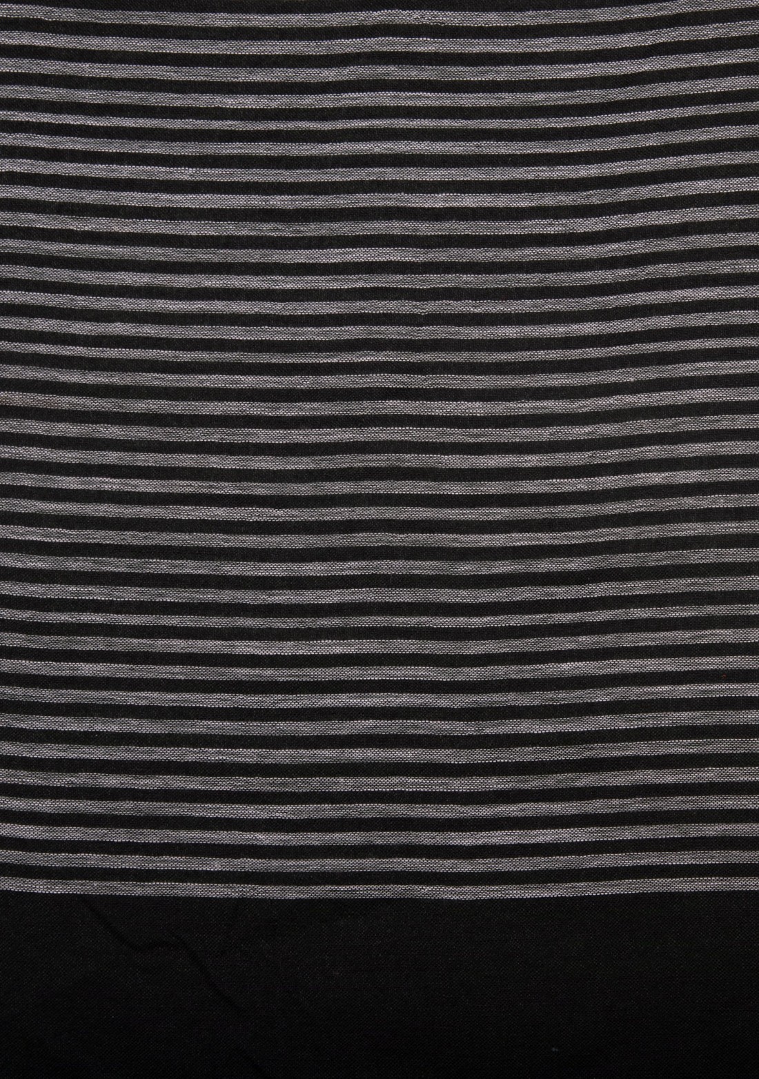 Black Cotton Linen Saree