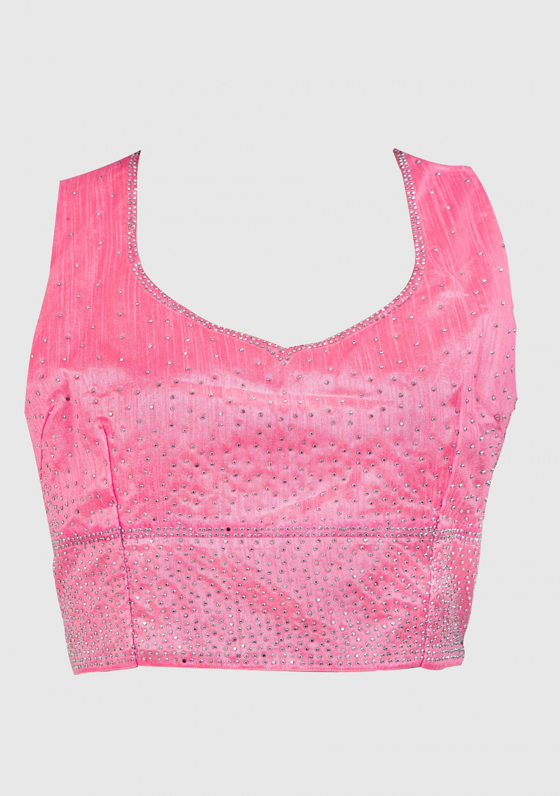 Dazzling Bright Pink Partywear Georgette Saree