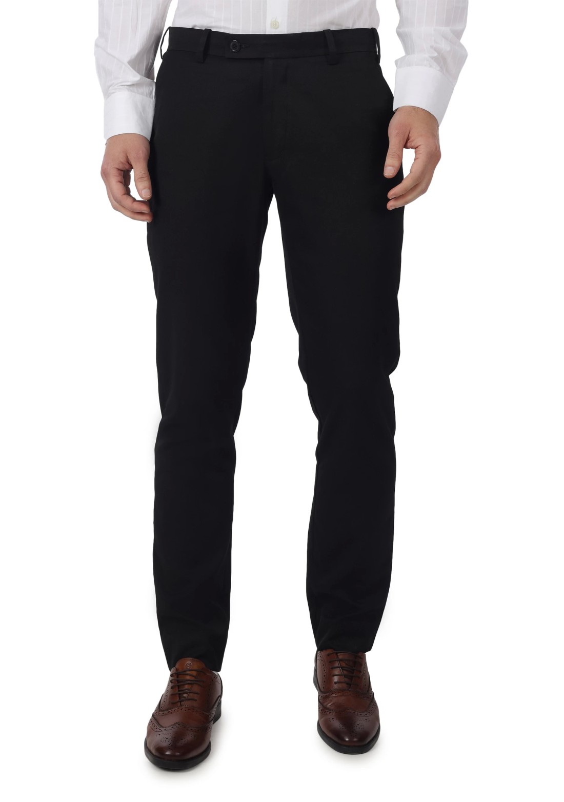 Black Men's Formal Slim Fit Trousers