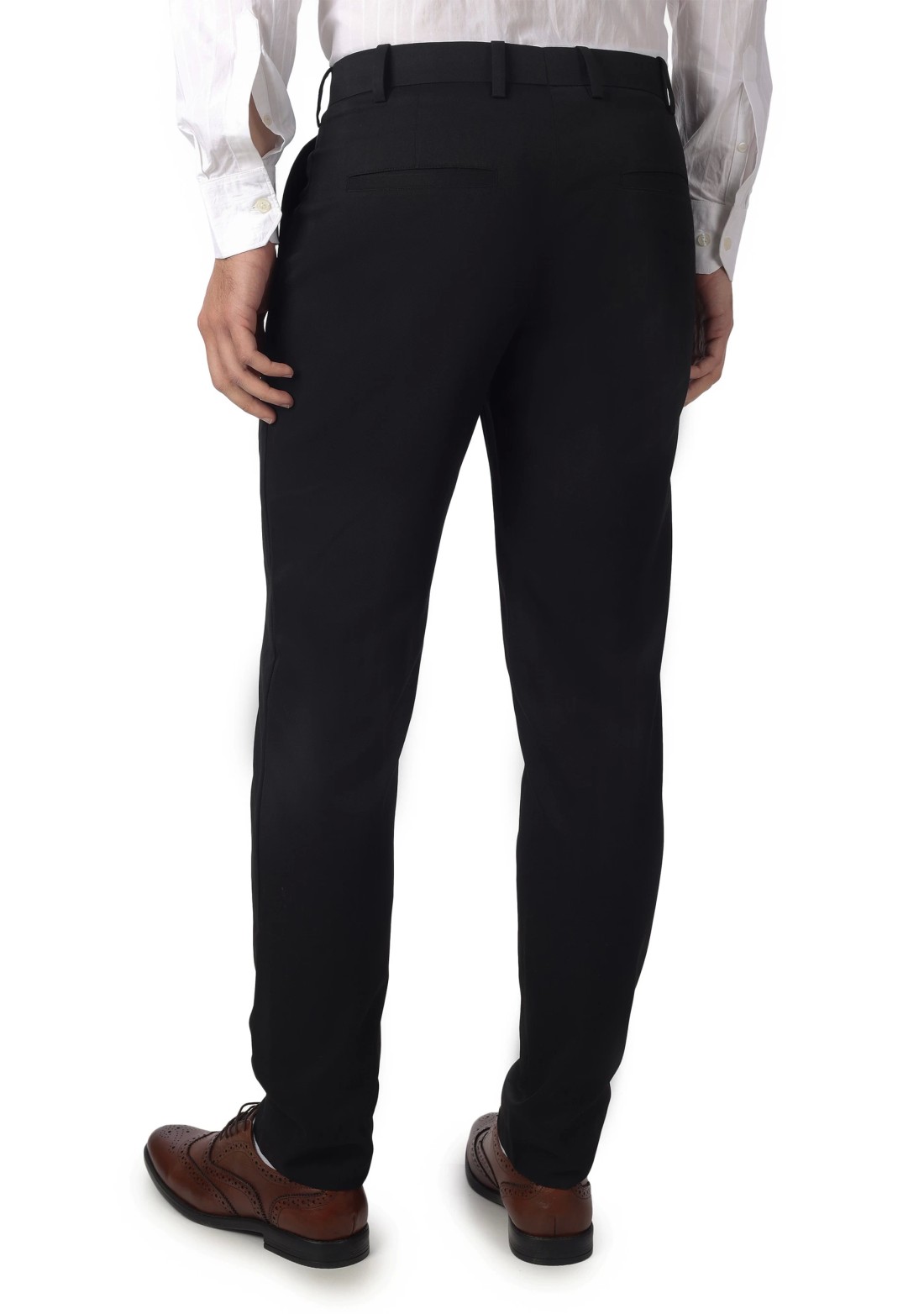 Black Men's Formal Slim Fit Trousers