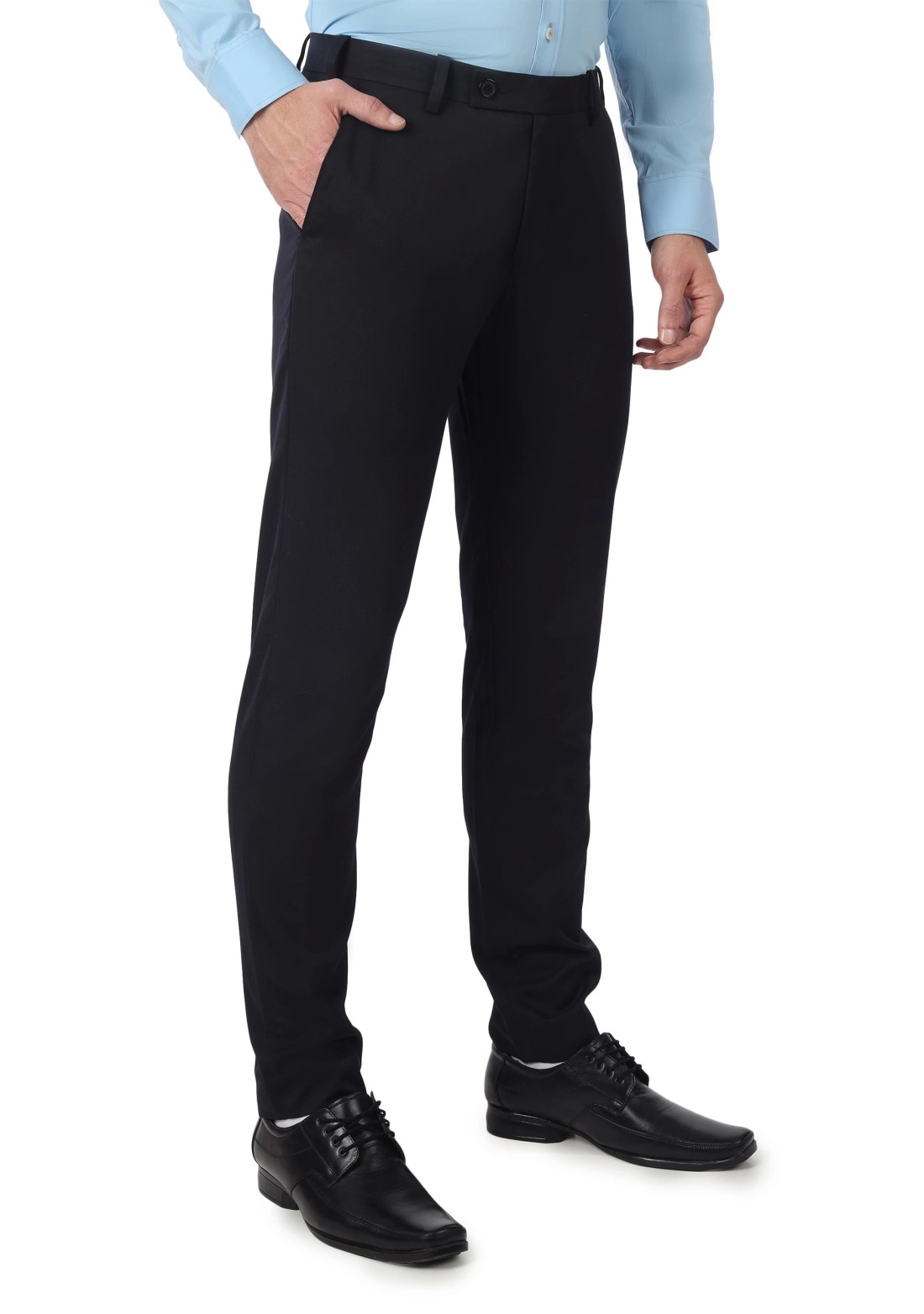 Dark Navy Men's Formal Slim Fit Trouser