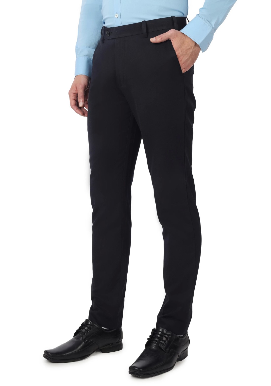 Dark Navy Men's Formal Slim Fit Trouser