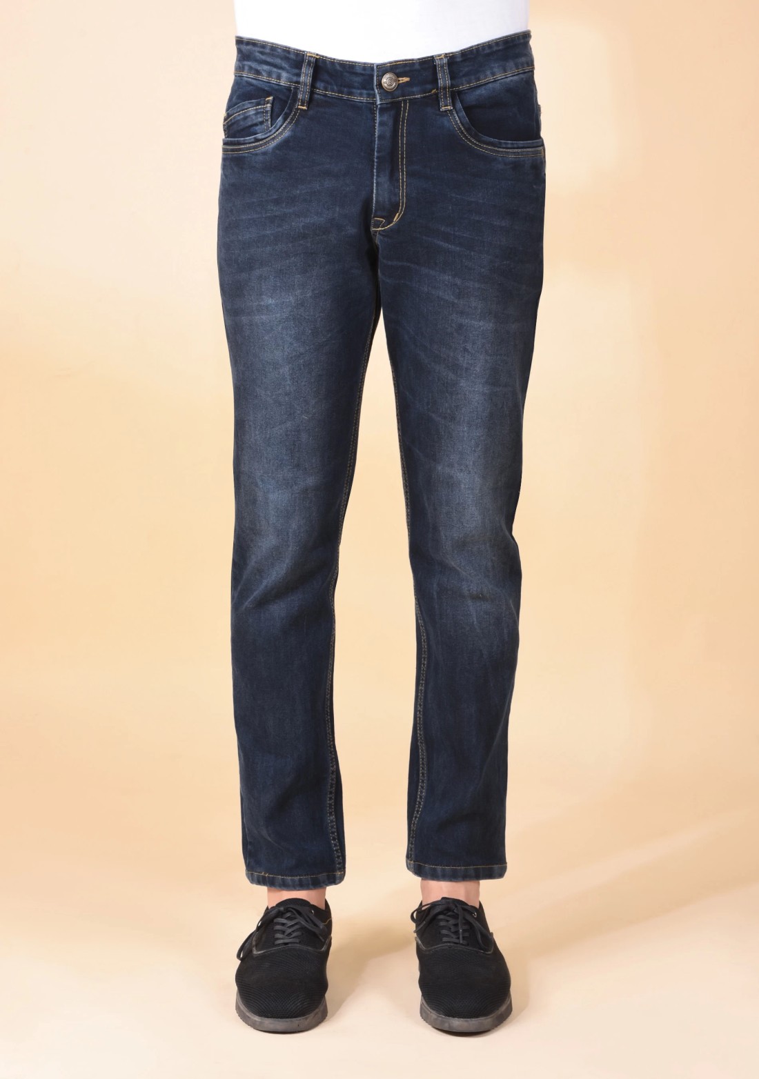 Dark Blue Regular Fit Men's Jeans