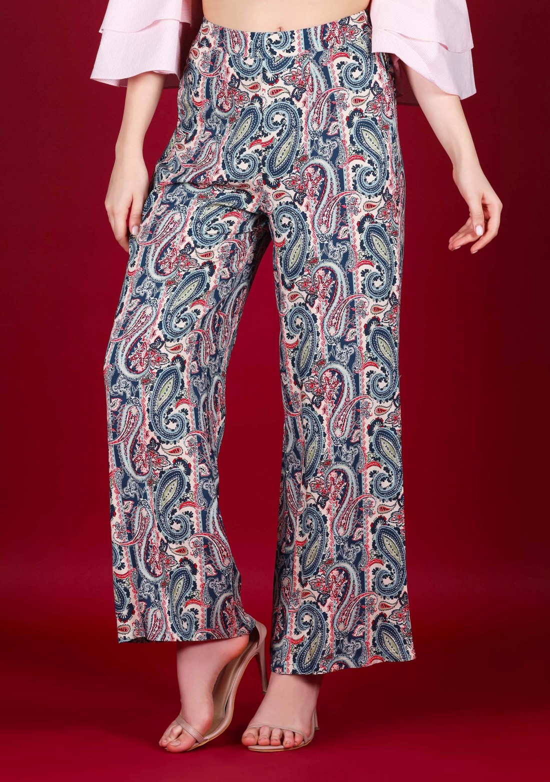 Paisley Print Rayon Palazzo Pant