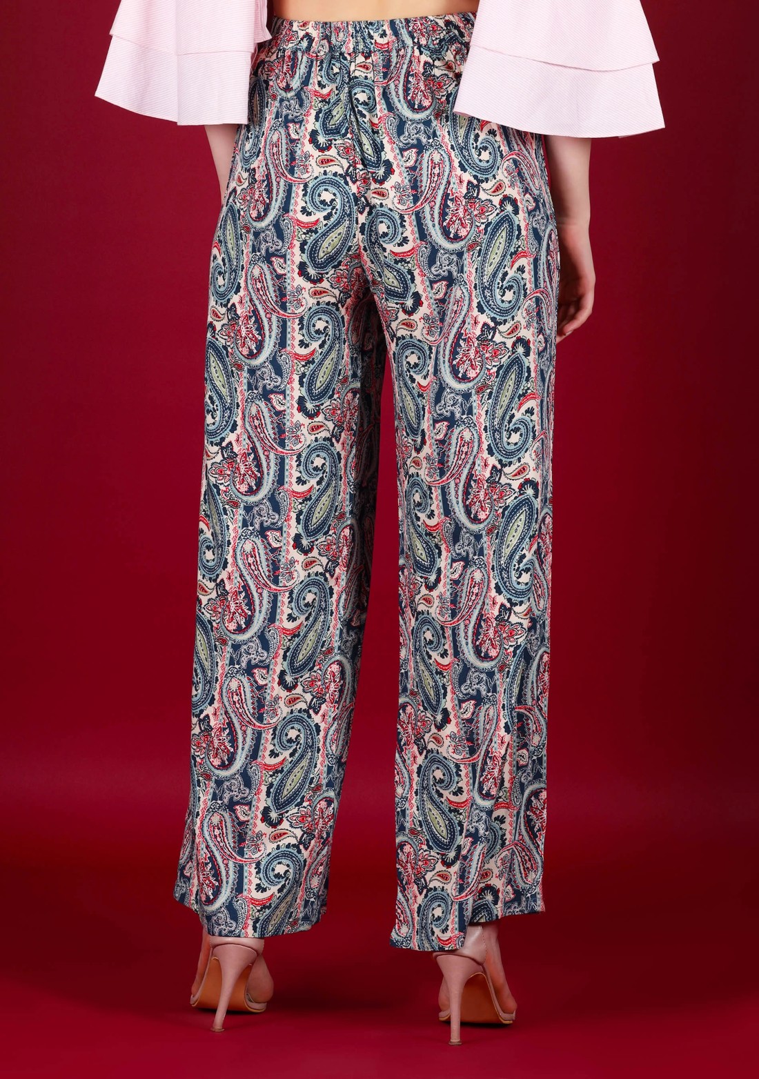 Paisley Print Rayon Palazzo Pant