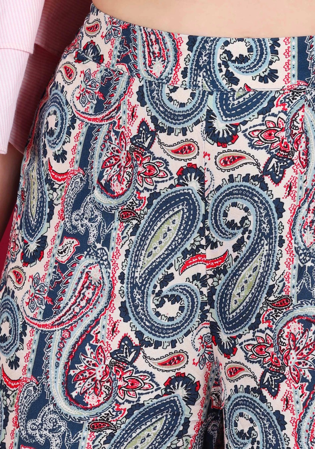 Paisley Print Rayon Palazzo Pant