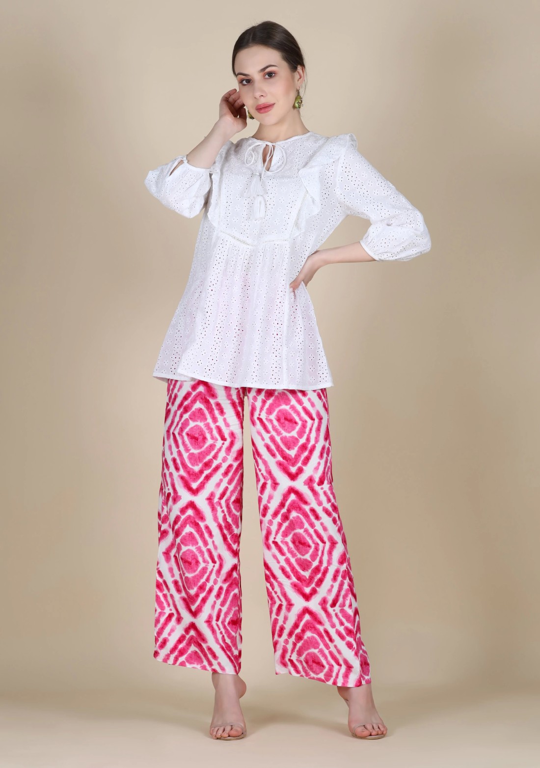 Tie & Dye Rayon Palazzo Pant