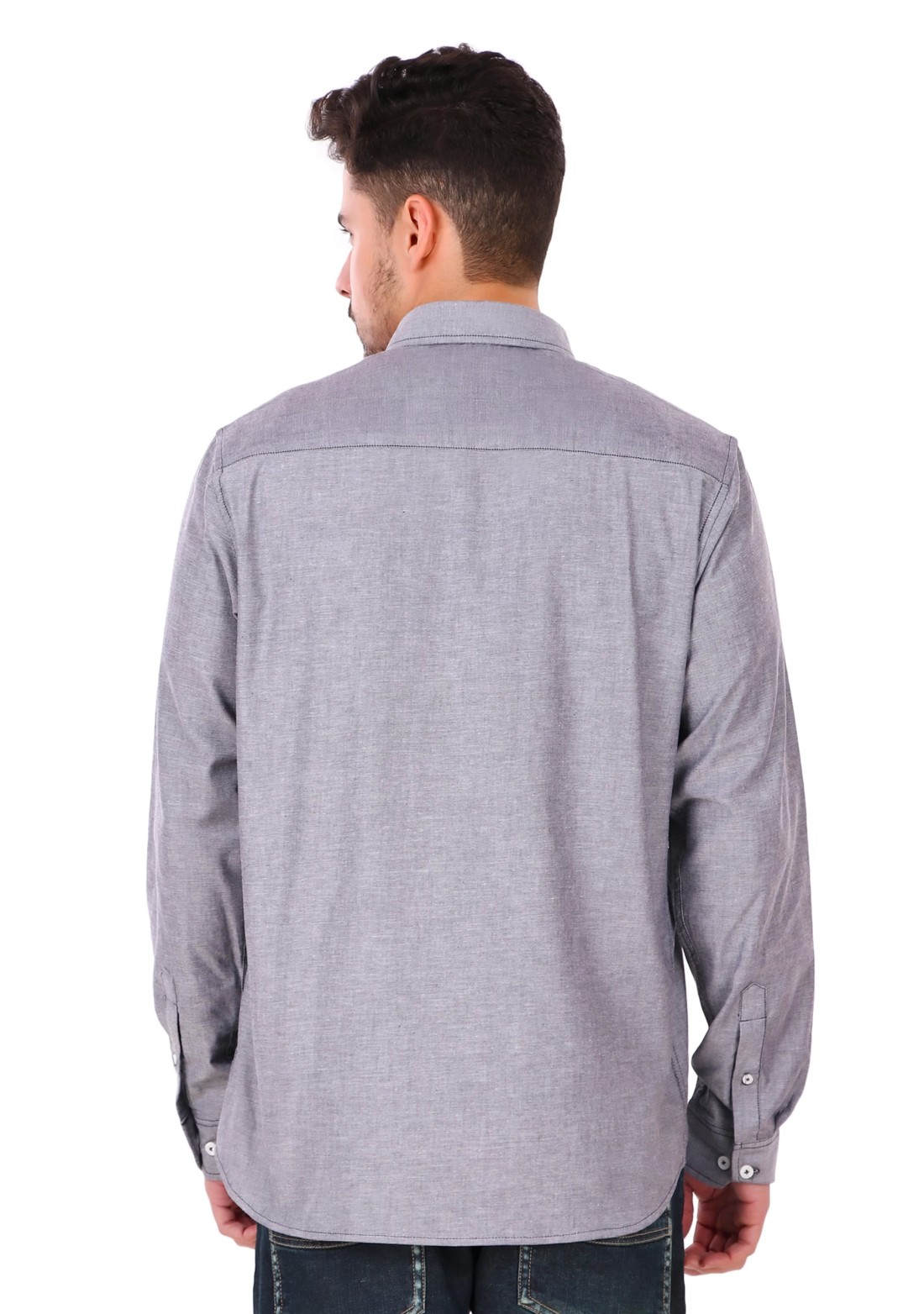 Light Grey Regular Fit Men's Oxford Shirt