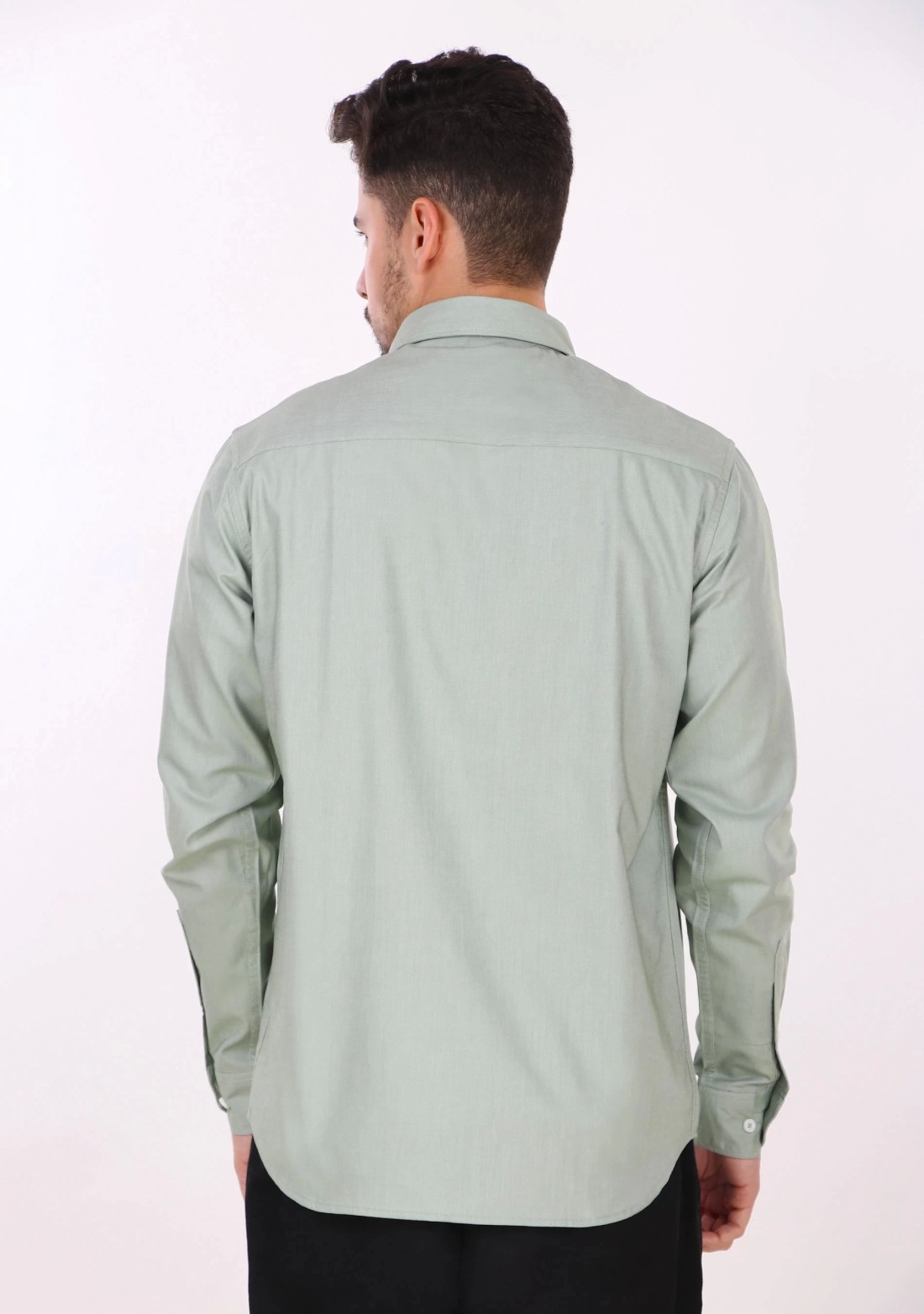 Light Green Regular Fit Men's Oxford Shirt