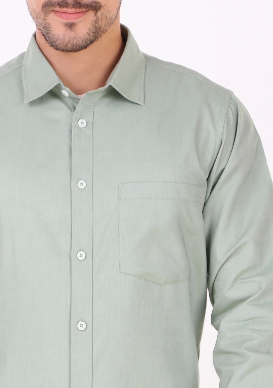 Light Green Regular Fit Men's Oxford Shirt