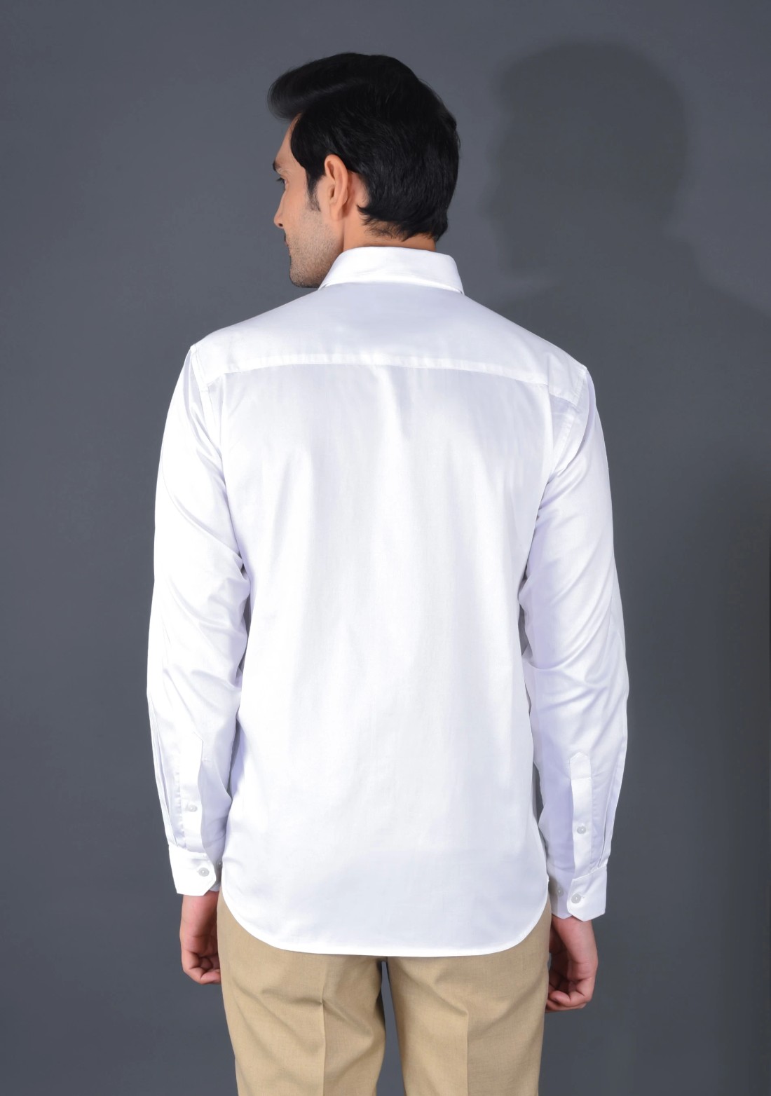 White Fine Giza Cotton Men's Formal Shirt