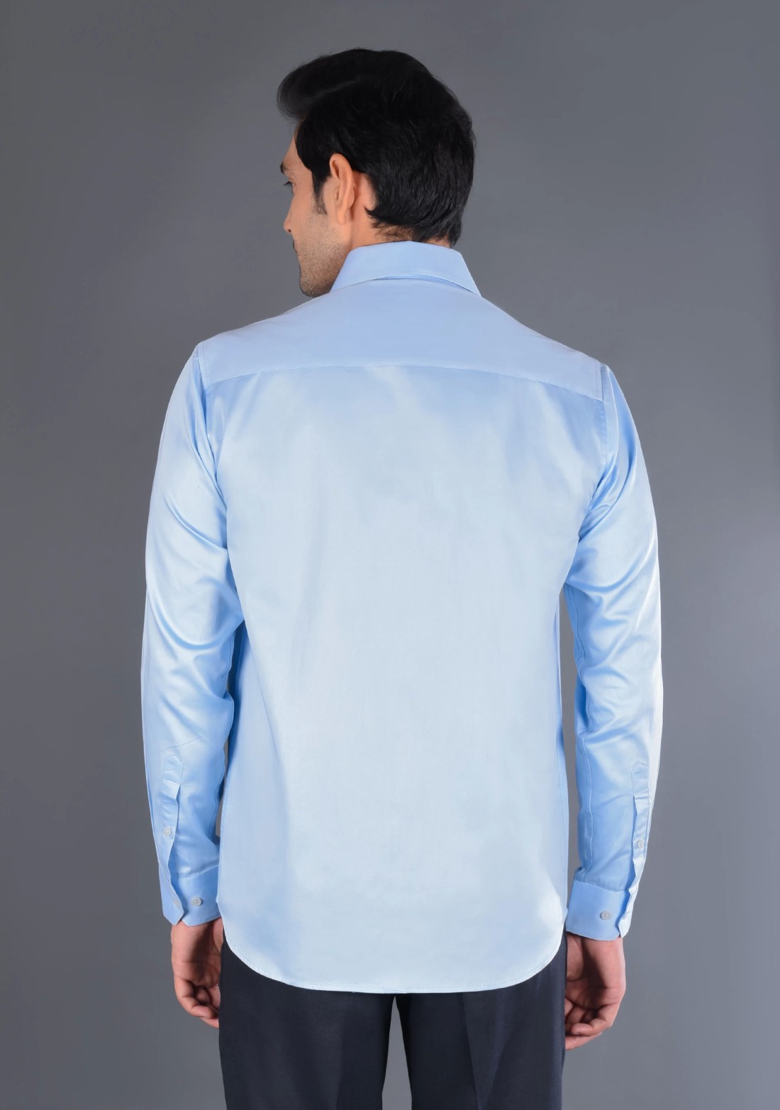 Sky Blue Fine Giza Cotton Men's Formal Shirt