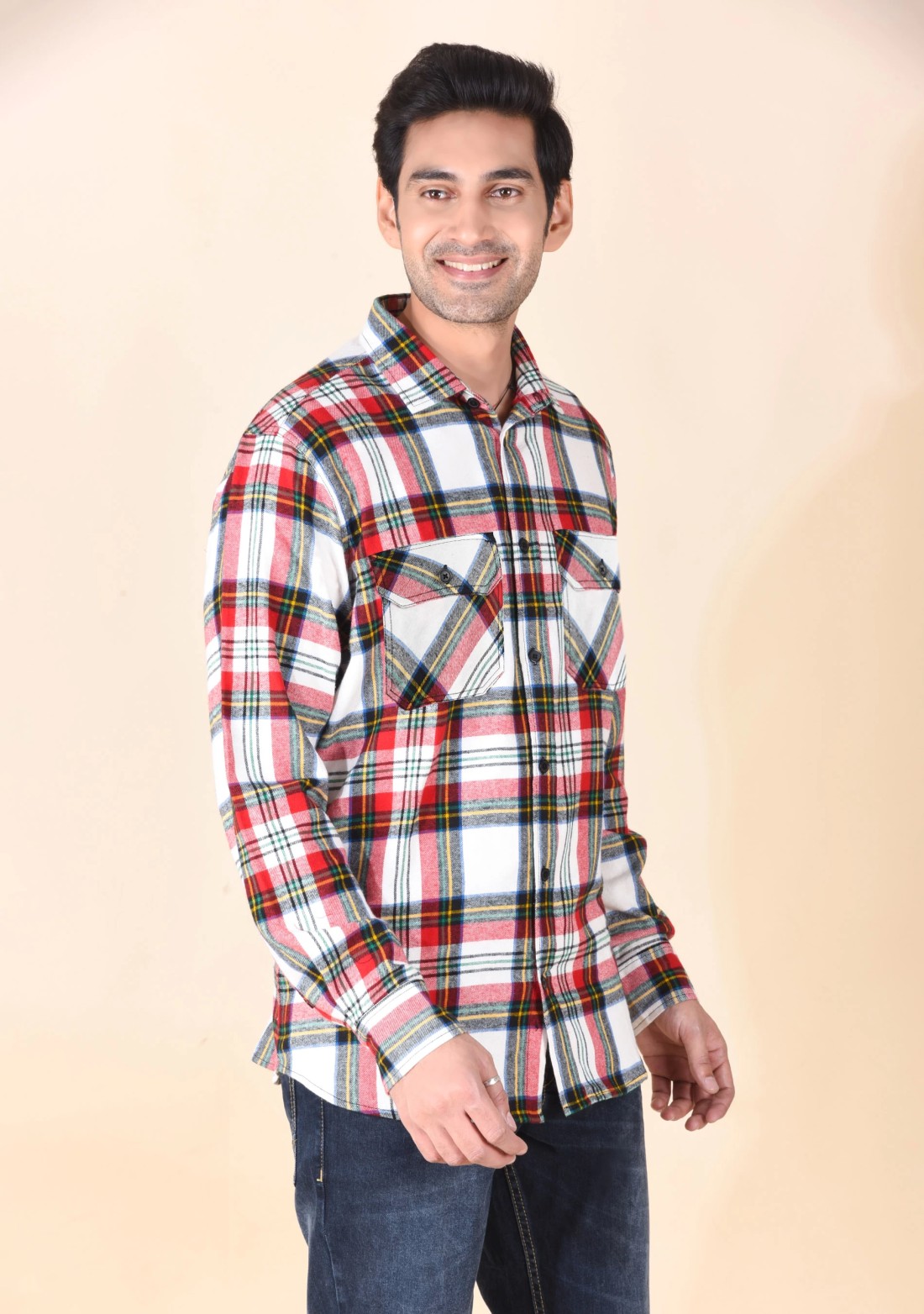 Multi-Colour Flannel Regular Fit Men's Shirt