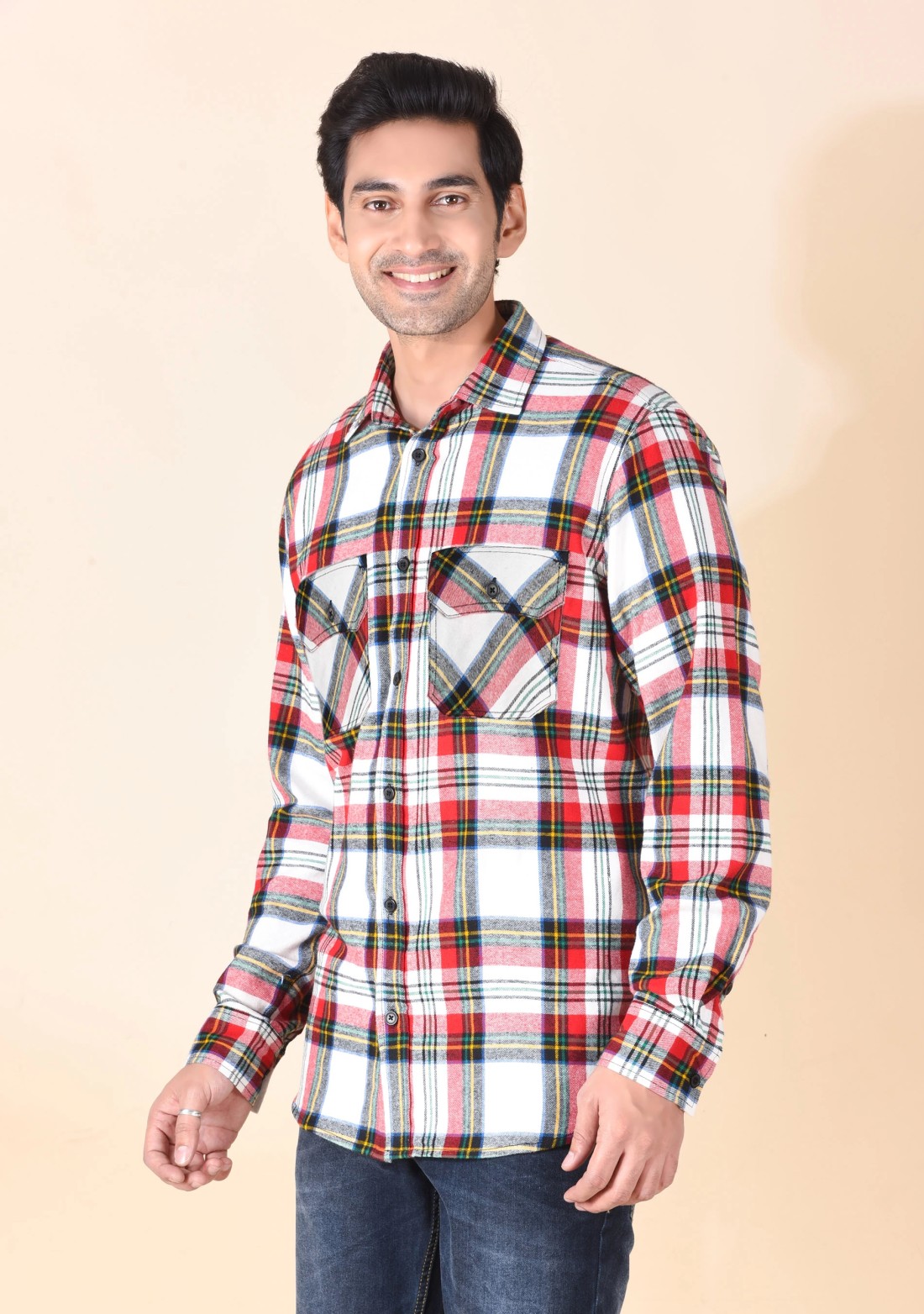 Multi-Colour Flannel Regular Fit Men's Shirt