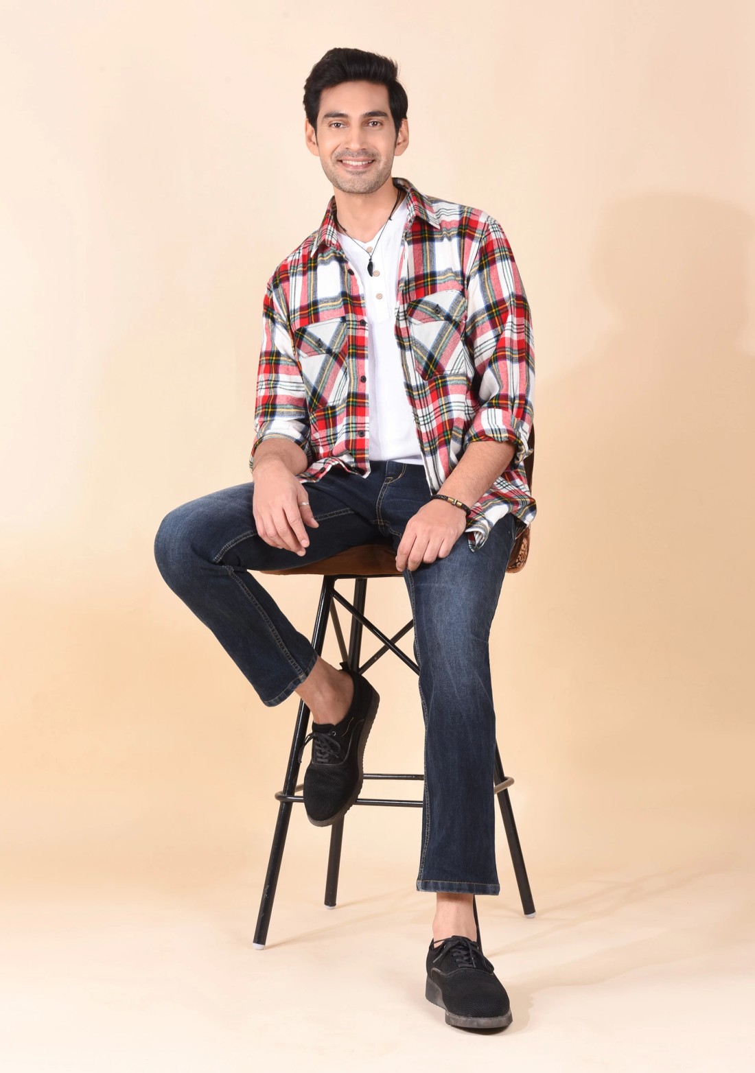 Multi-Colour Flannel Regular Fit Men's Shirt