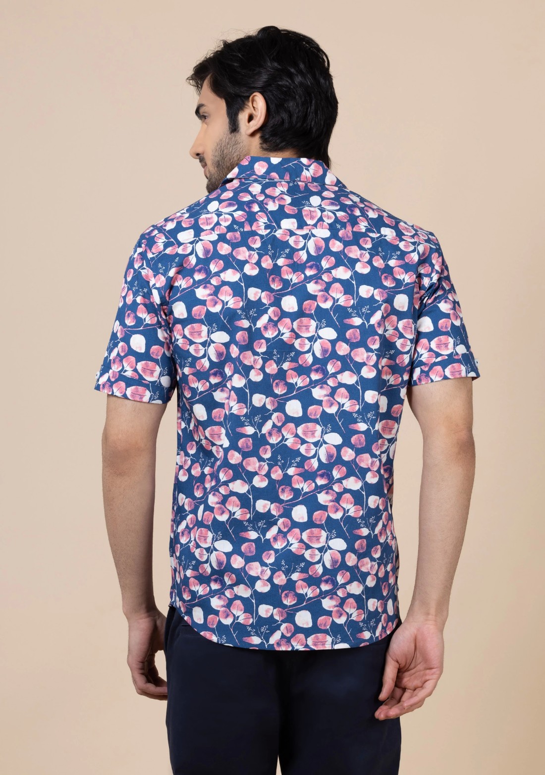 Multicolor Floral Print Slim Fit Men's Holiday Shirt