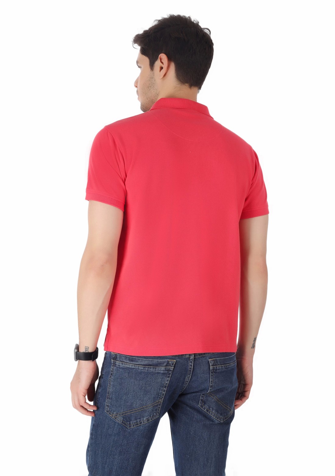 Coral Regular Fit Men's Cotton Polo T-Shirt