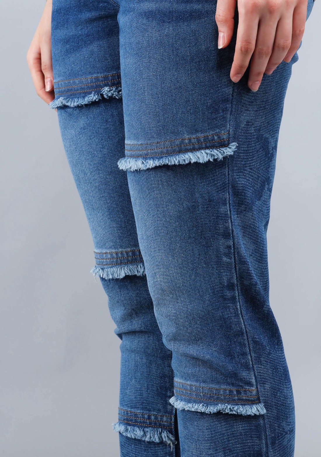 Blue Slim Fit Women's Stretch Fashion Jeans