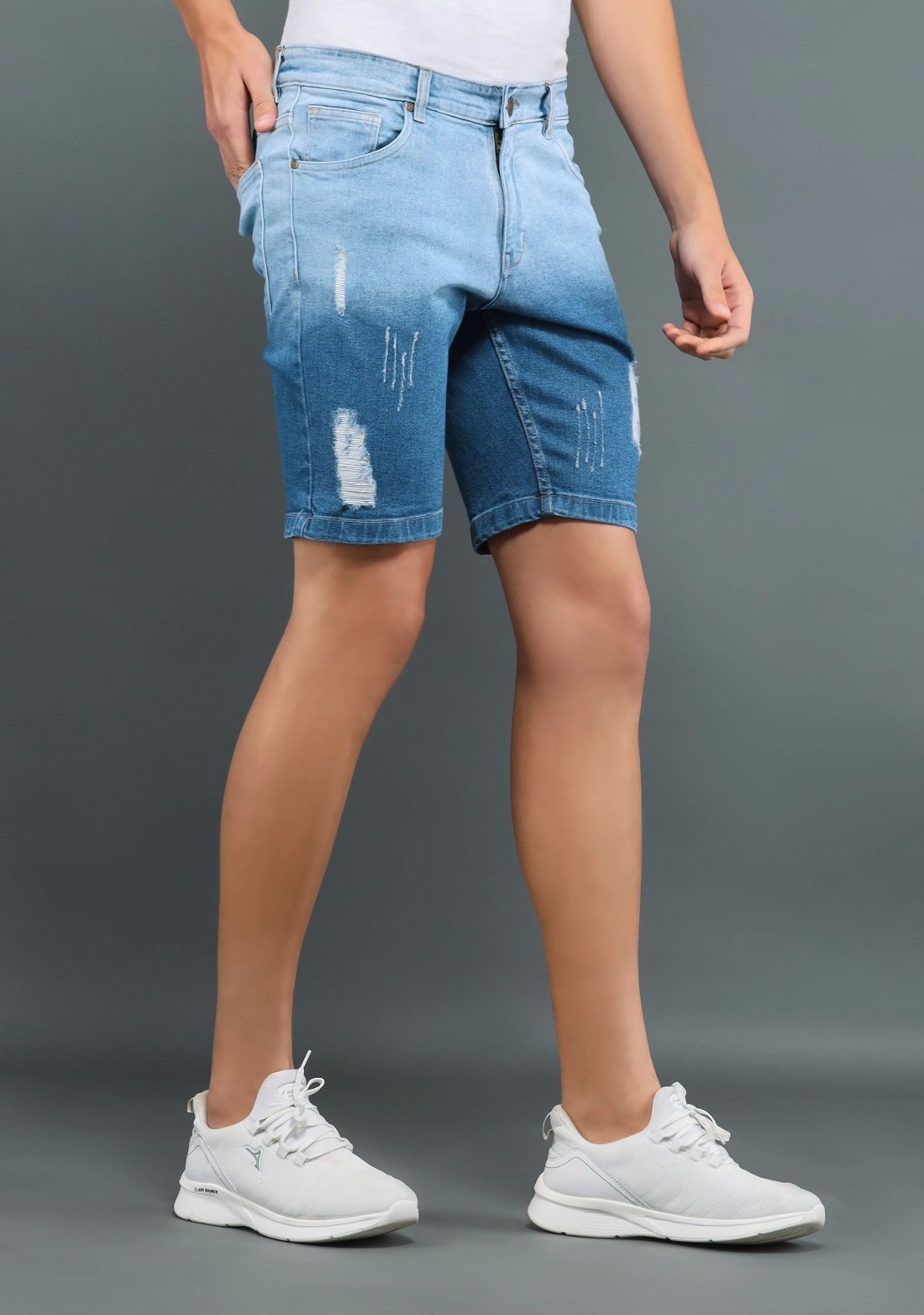 Blue Dual Shade Rhysley Men's Denim Shorts