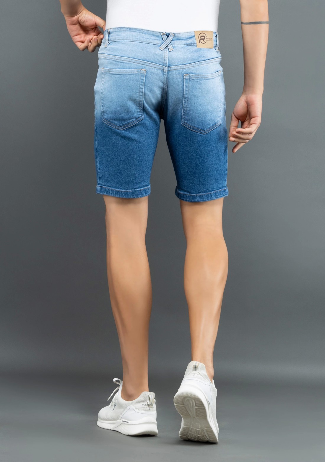 Blue Dual Shade Rhysley Men's Denim Shorts