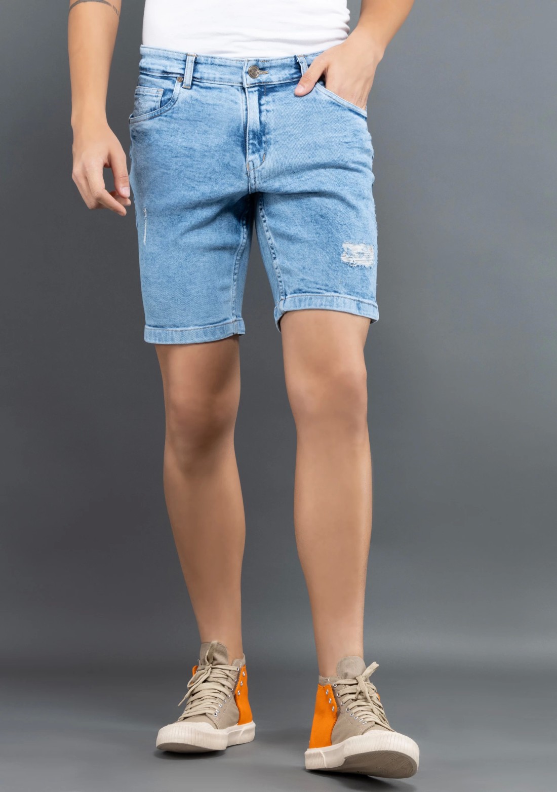 Blue Regular Fit Rhysley Men's Shorts