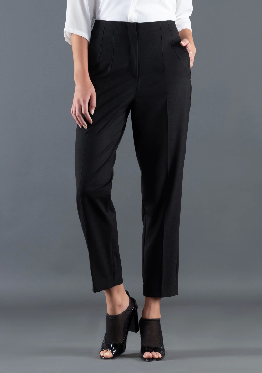 Black Slim Fit Rhysley Women's Trousers