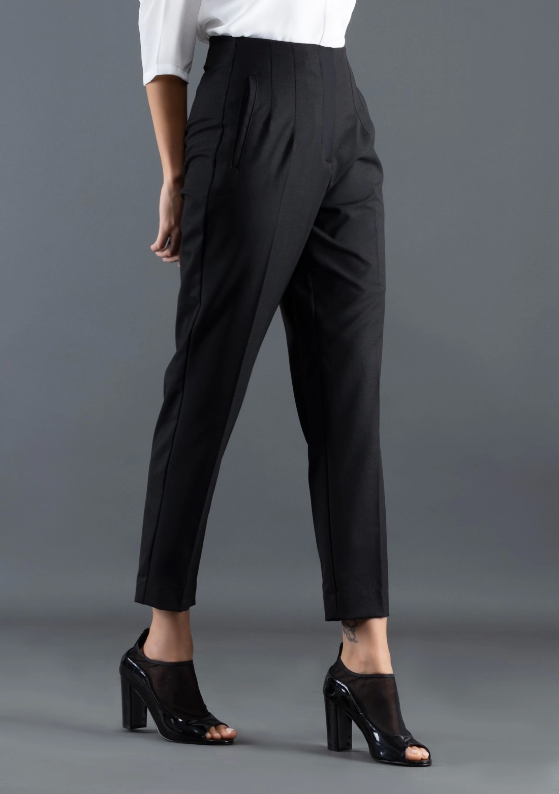 Black Slim Fit Rhysley Women's Trousers