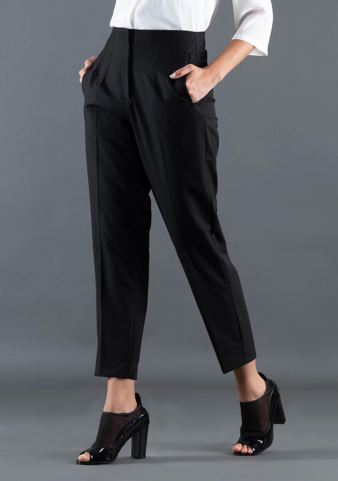 Black Slim Fit Rhysley Women's Trousers