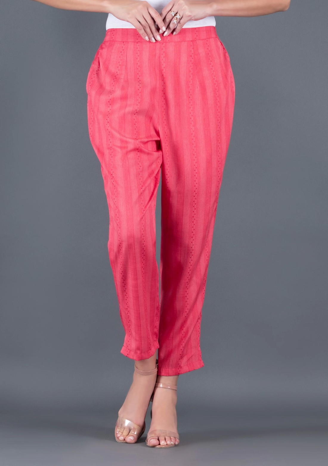 Coral Dobby Rayon Straight Kurta Pant Co-Ord Set