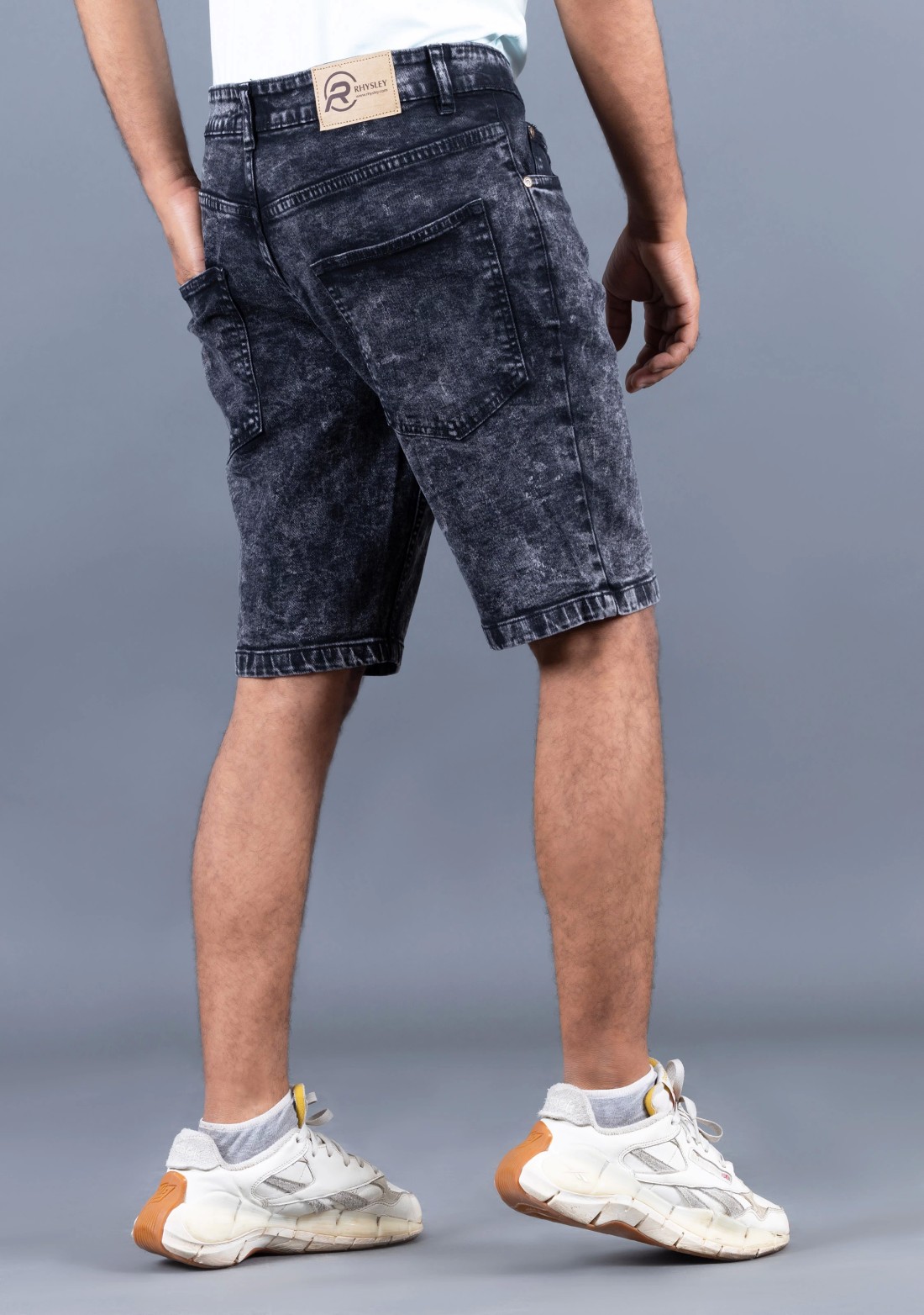 Black Regular Fit Rhysley Men's Shorts