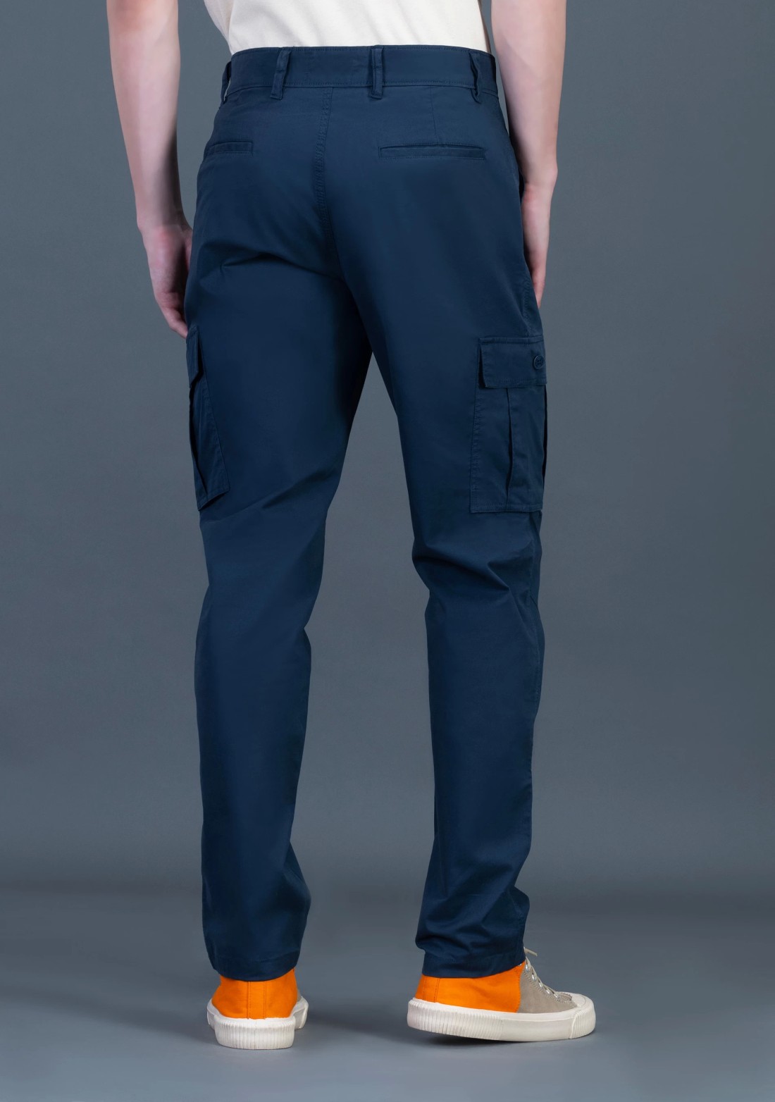 Navy Regular Fit Rhysley Men’s Casual Trousers