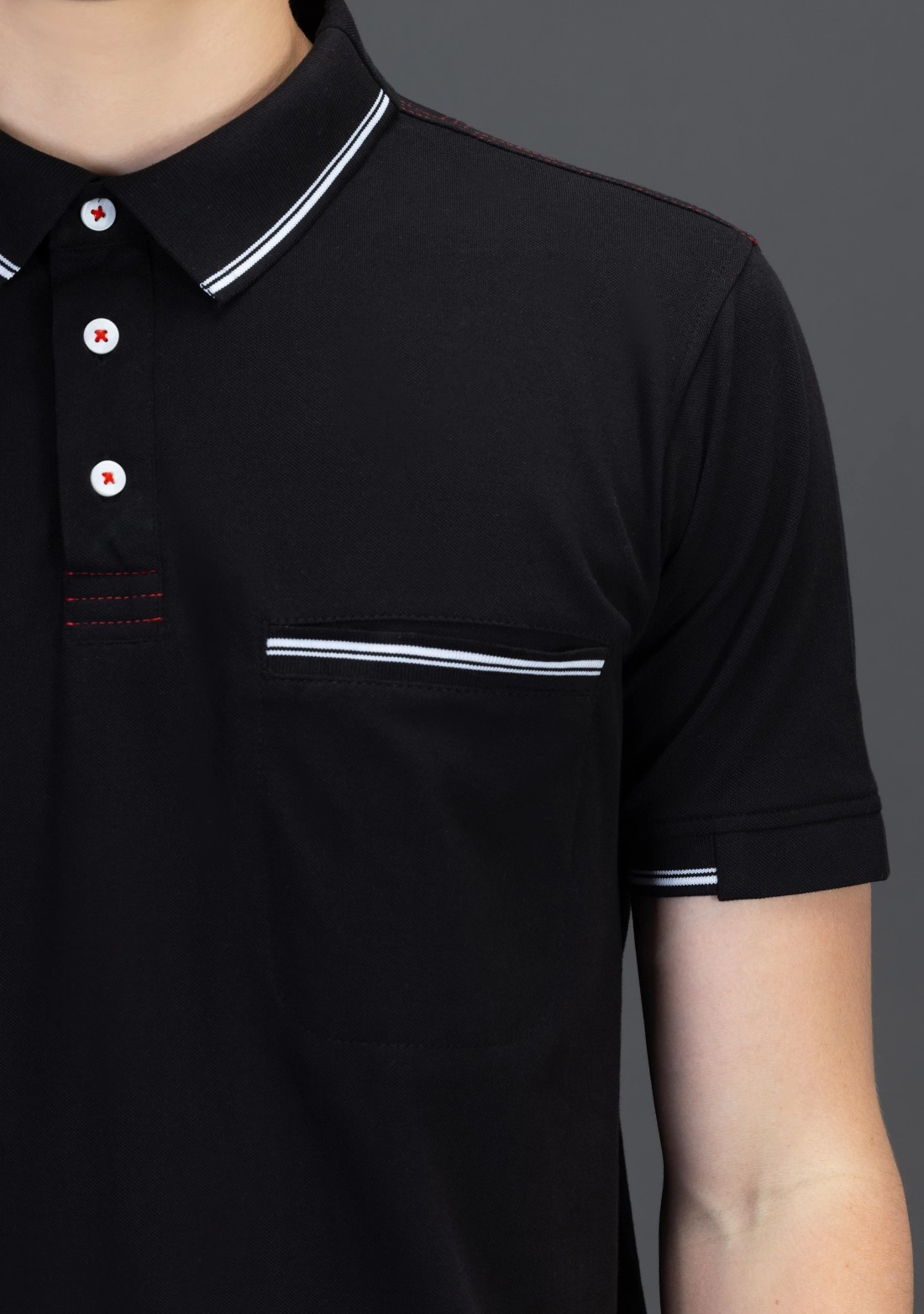 Black Regular Fit Rhysley Men's Polo T-shirt