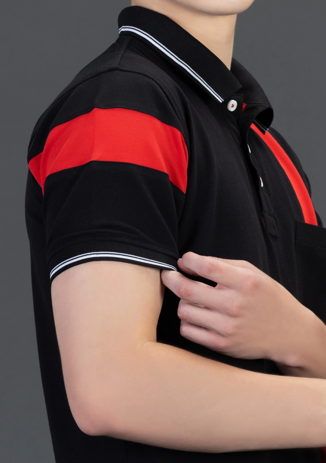 Rhysley Black Regular Fit Men's Fashion Polo T-Shirt