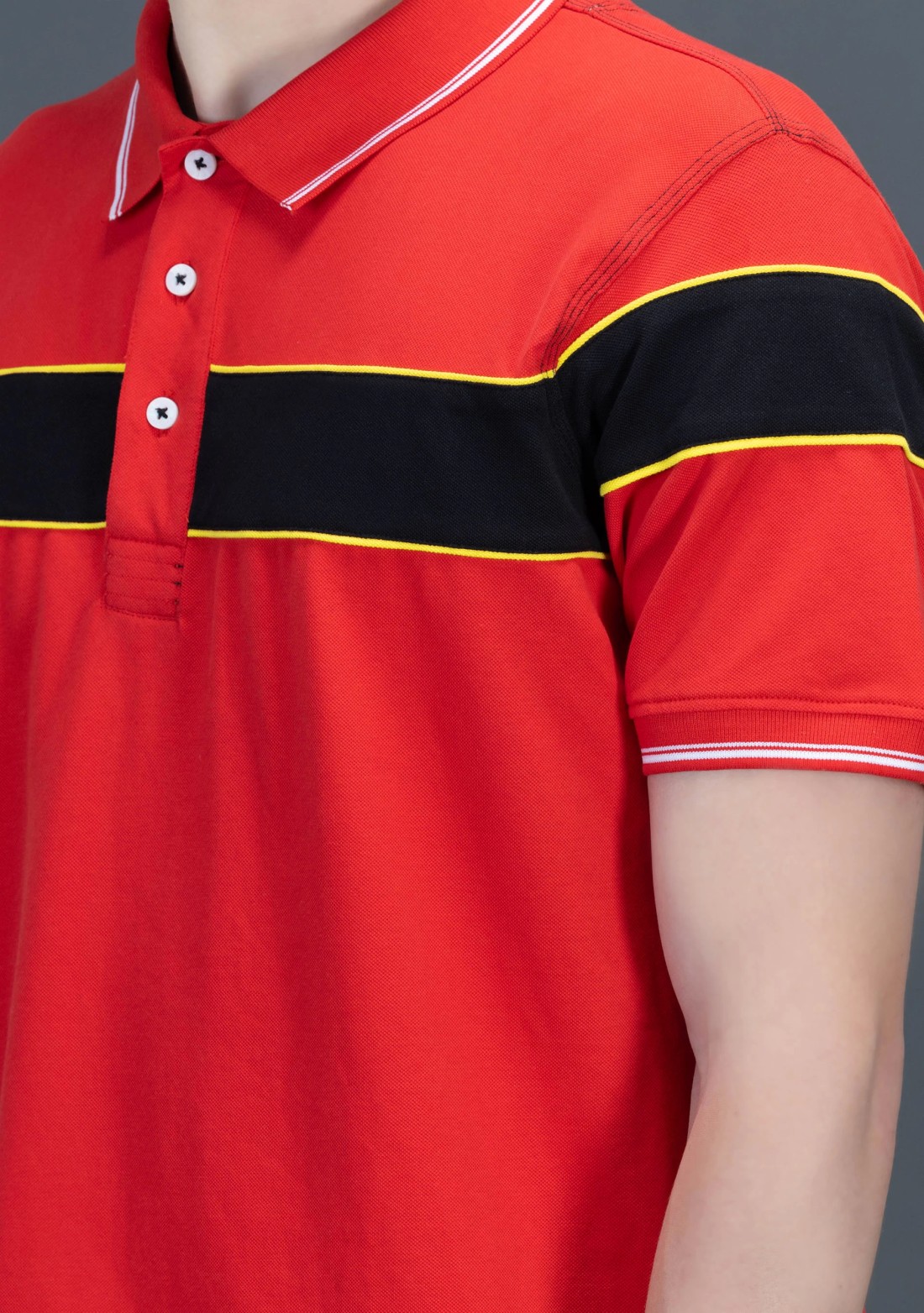 Red Regular Fit Rhysley Men's Polo T-shirt