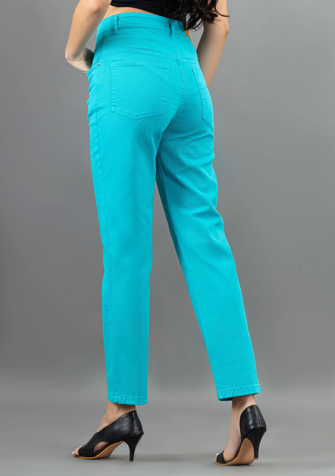 Turquoise Straight Fit Rhysley Women's Jeans