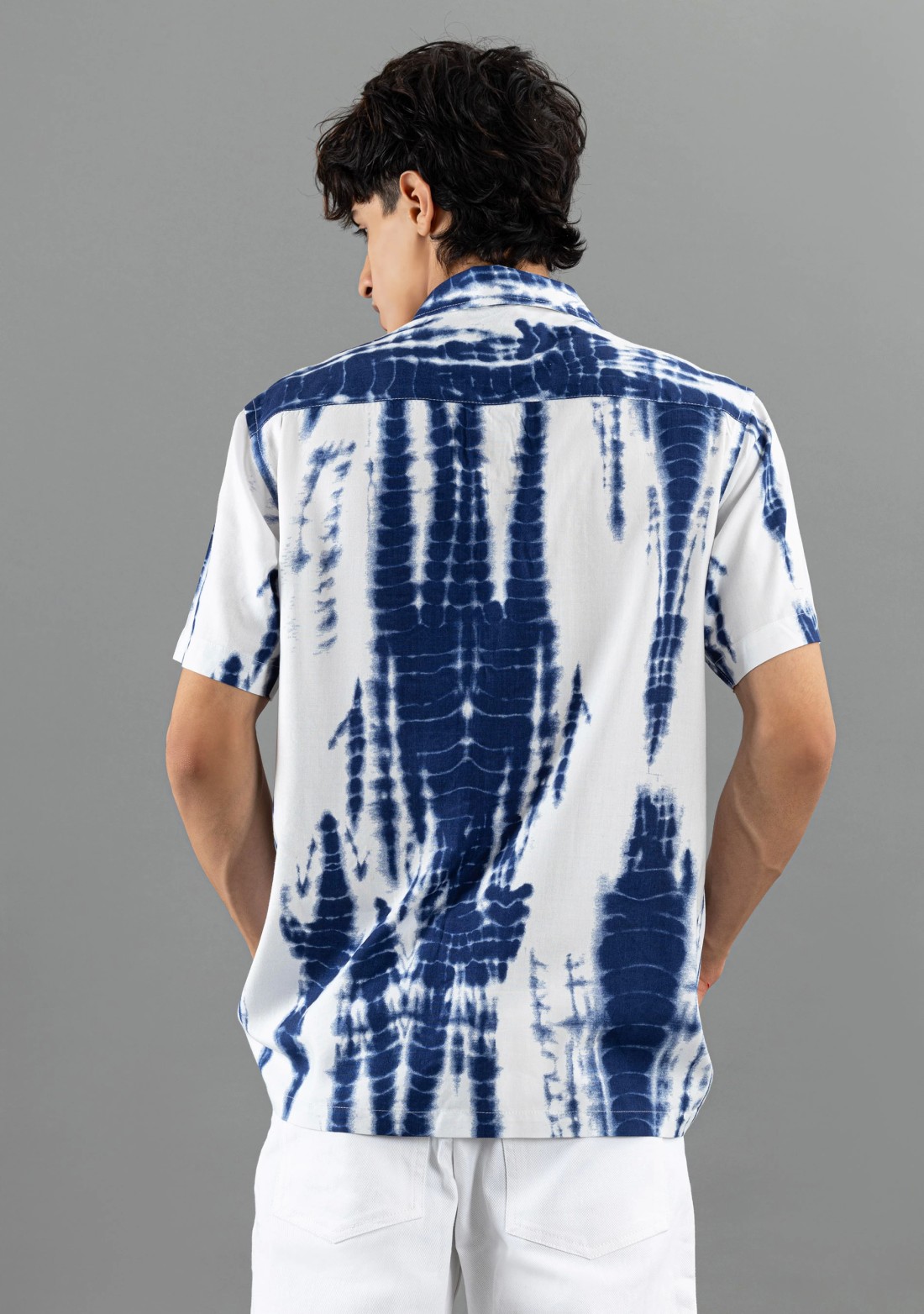 Tie and Dye Print Regular Fit Rhysley Men's Shirt