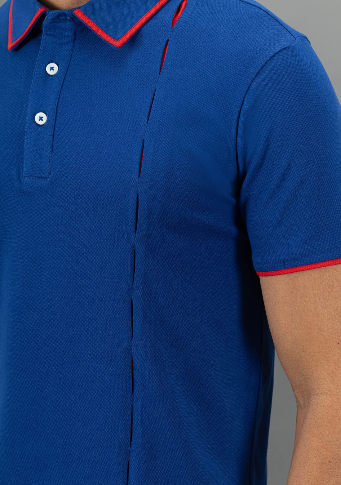 Blue Regular Fit Rhysley Men's Fashion Polo T-Shirt