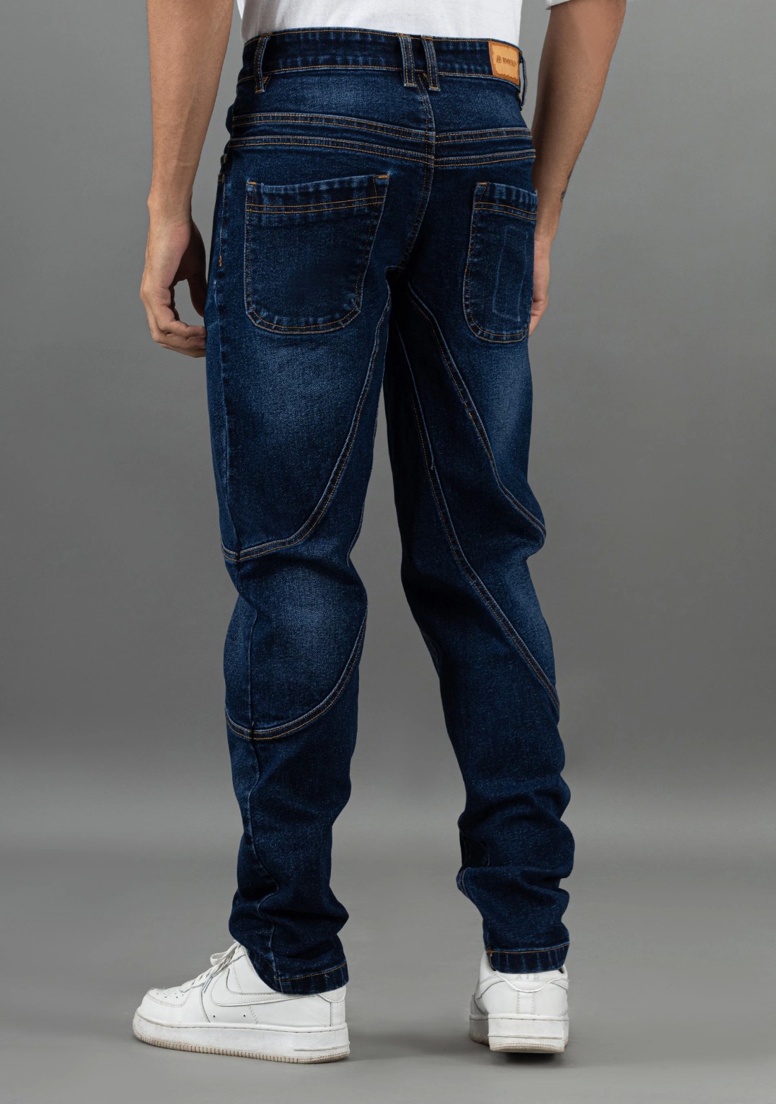 Blue Straight Fit Rhysley Men's Fashion Jeans