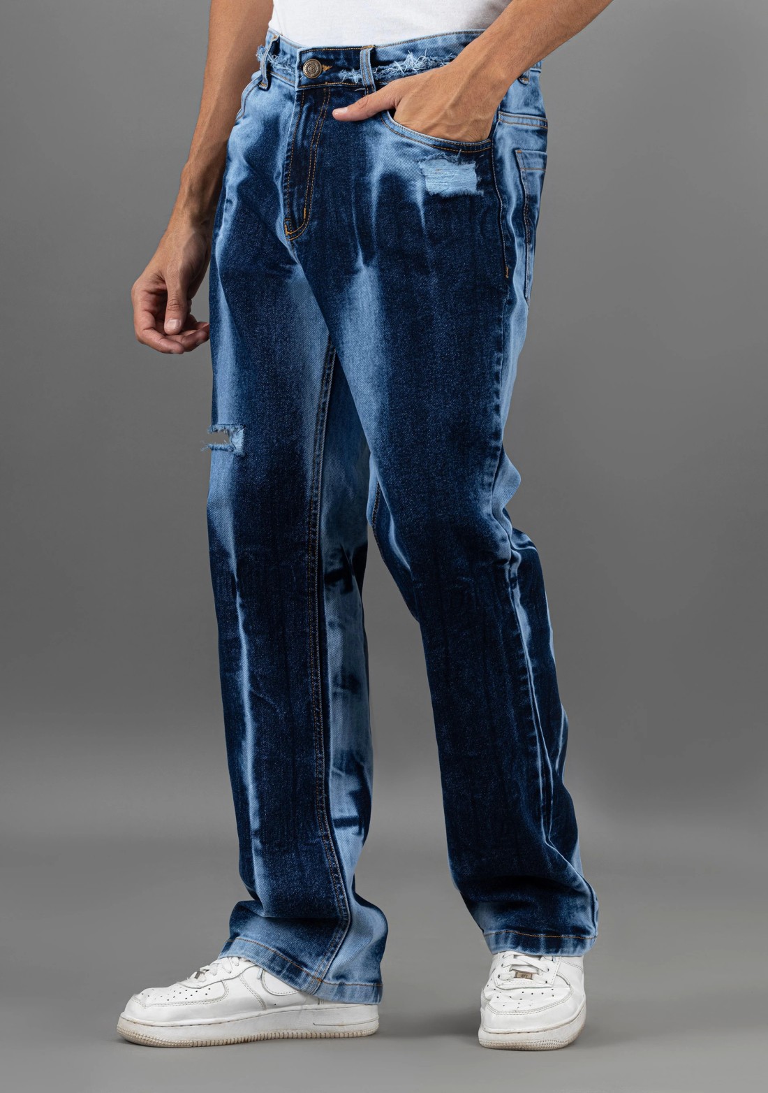 Blue Boot Cut Rhysley Men's Fashion Jeans