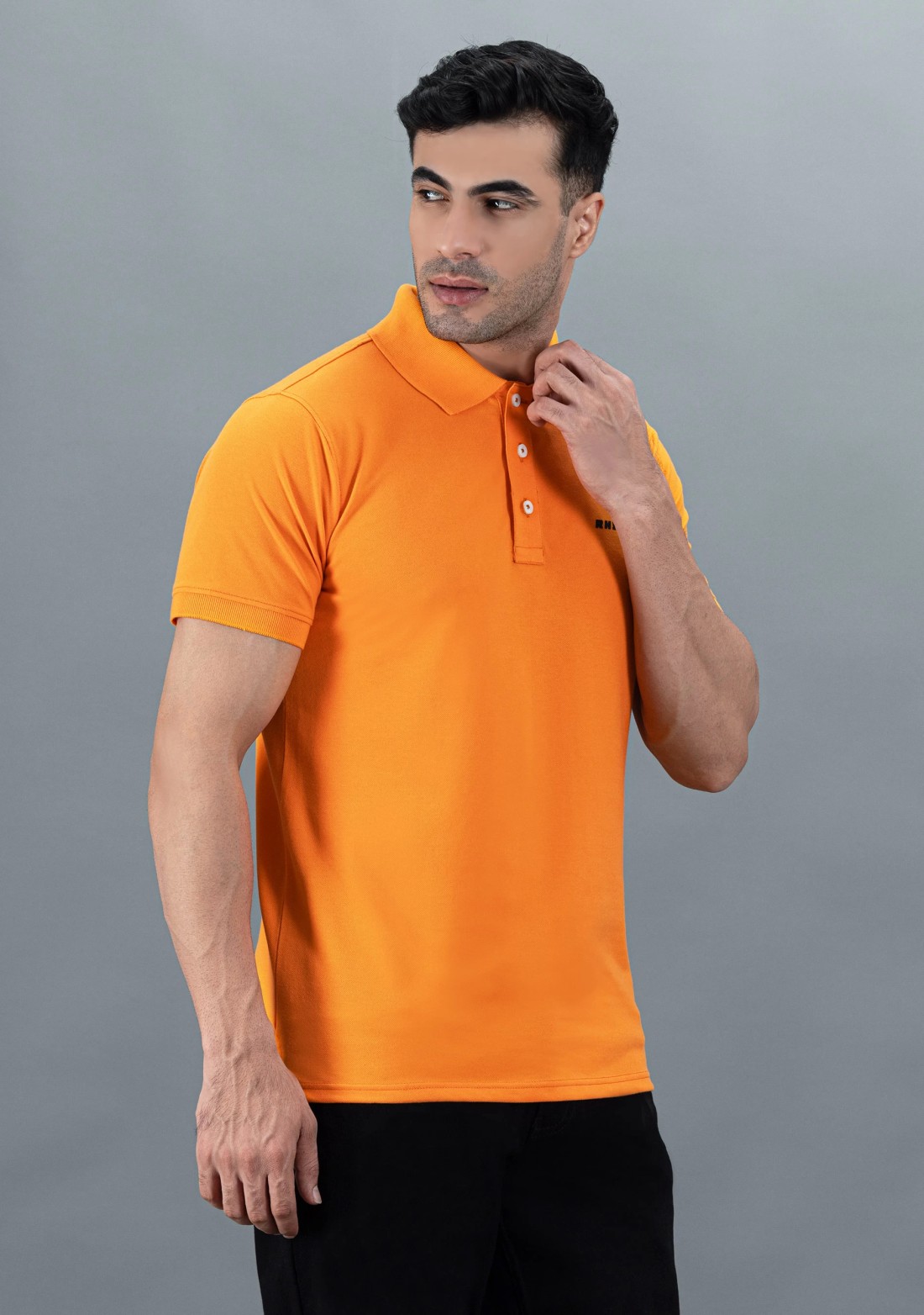 Orange Regular Fit Rhysley Men's Polo T-Shirt