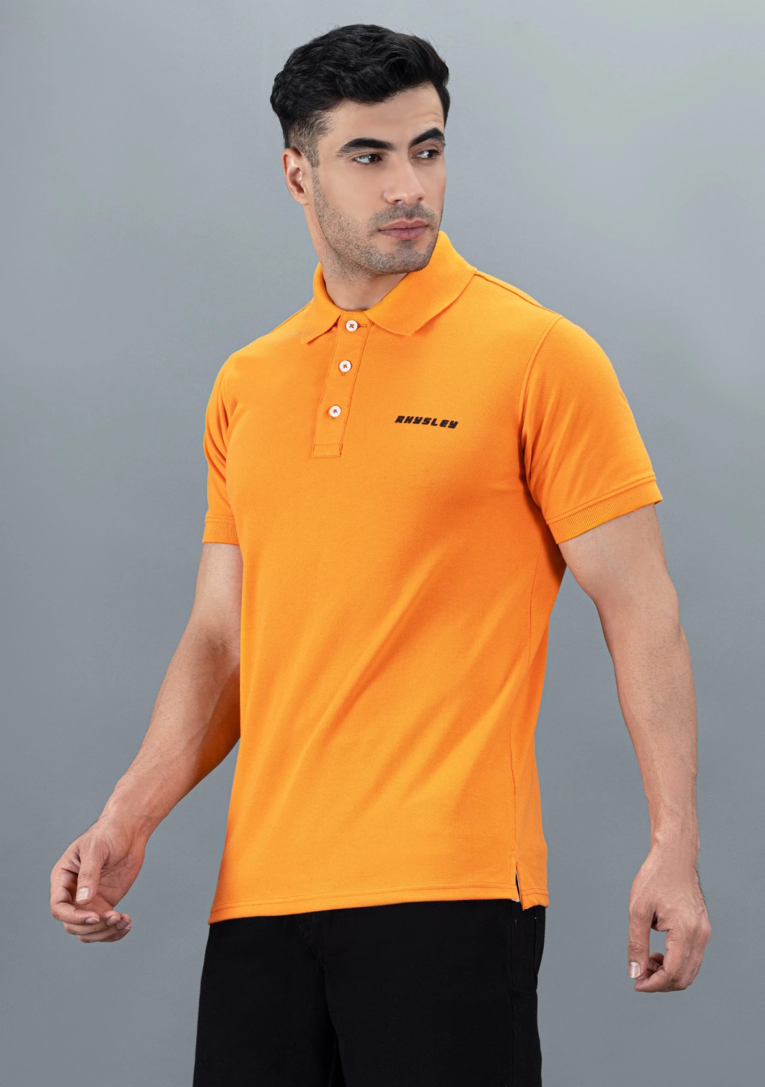 Orange Regular Fit Rhysley Men's Polo T-Shirt