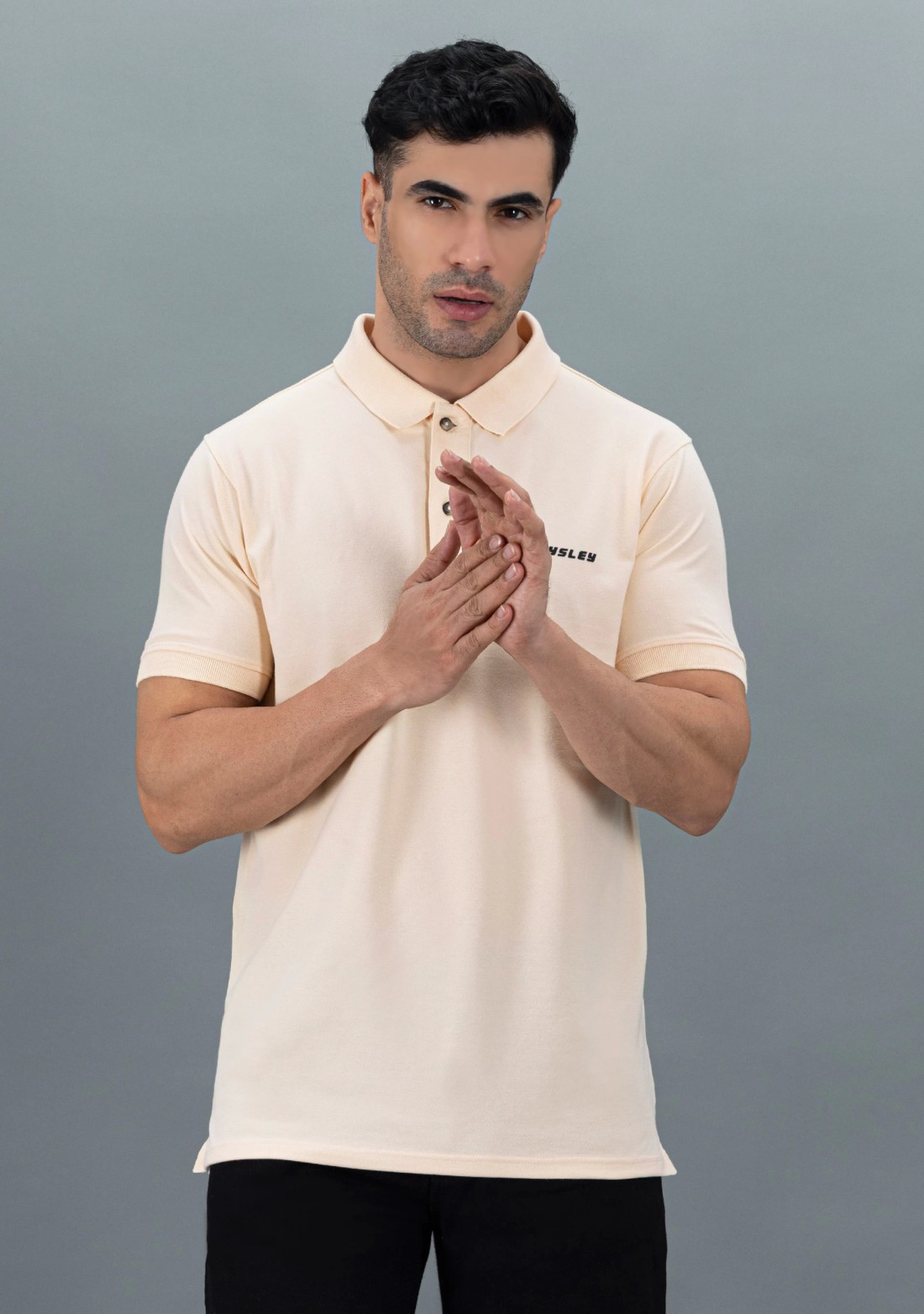 Beige Regular Fit Rhysley Men's Polo T-Shirt