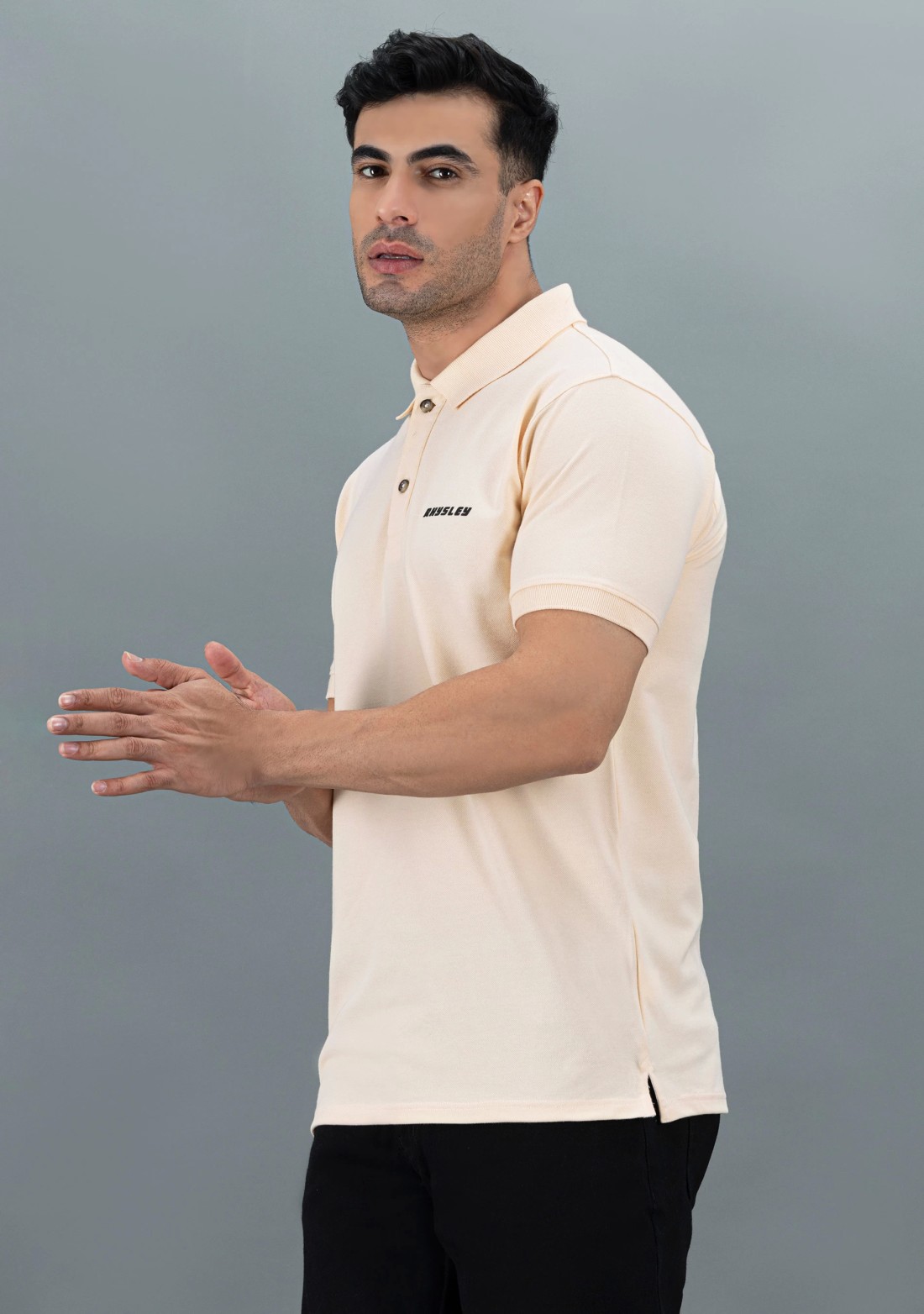 Beige Regular Fit Rhysley Men's Polo T-Shirt