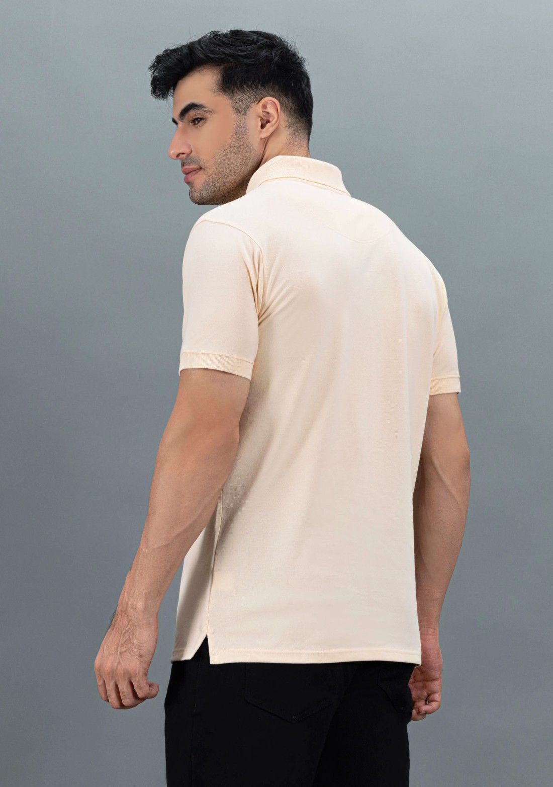 Beige Regular Fit Rhysley Men's Polo T-Shirt