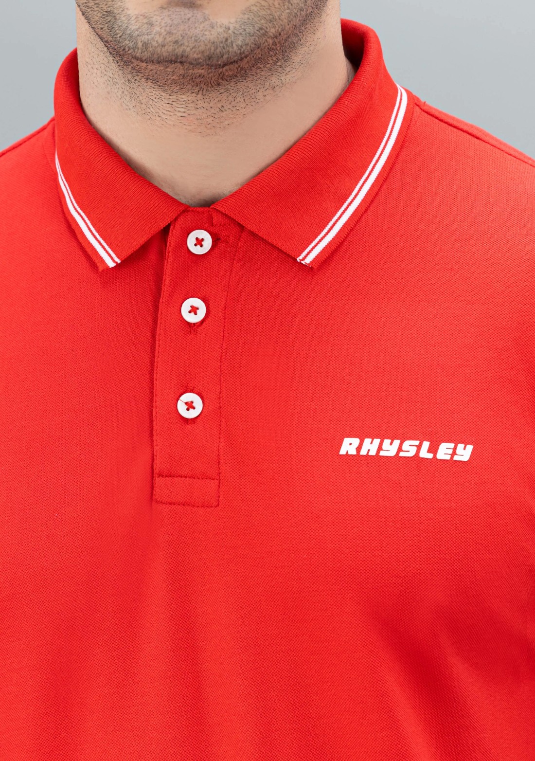 Red Regular Fit Rhysley Men's Polo T-Shirt