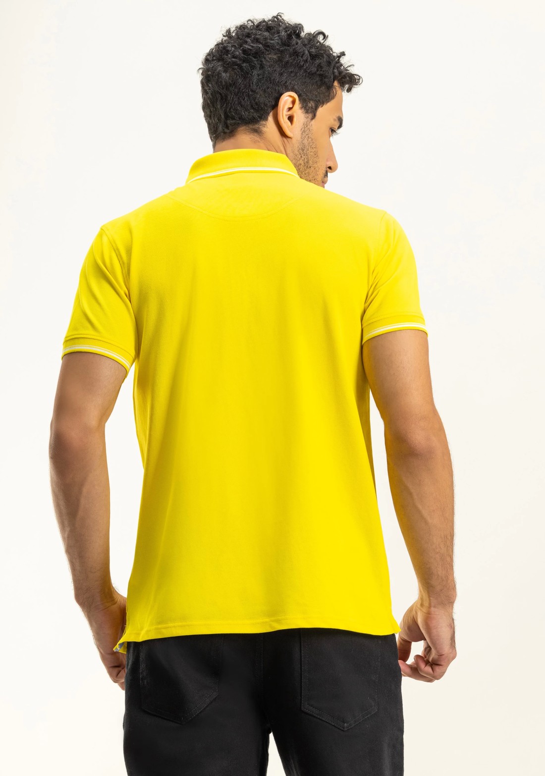 Yellow Regular Fit Rhysley Men's Polo T-Shirt